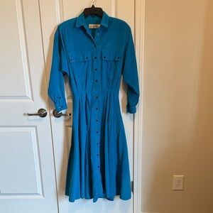Vintage 80’s Corduroy Button Liz Claiborne dress